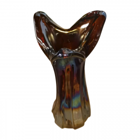 Vaza Deosebita de 40cm  sticla colorata Romania ani 80 129